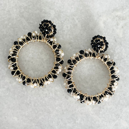 Sharp Black Handmade Earrings