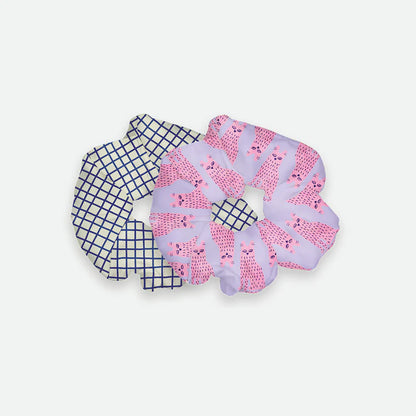 Happy Cat Duo Scrunchies