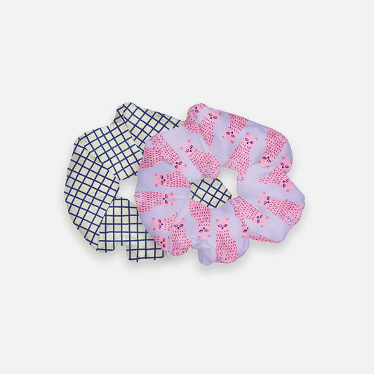 Happy Cat Duo Scrunchies