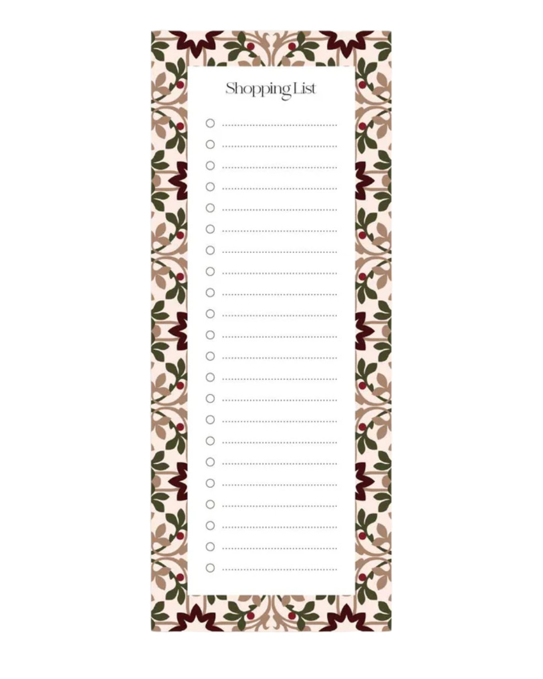 Maduma Shopping list