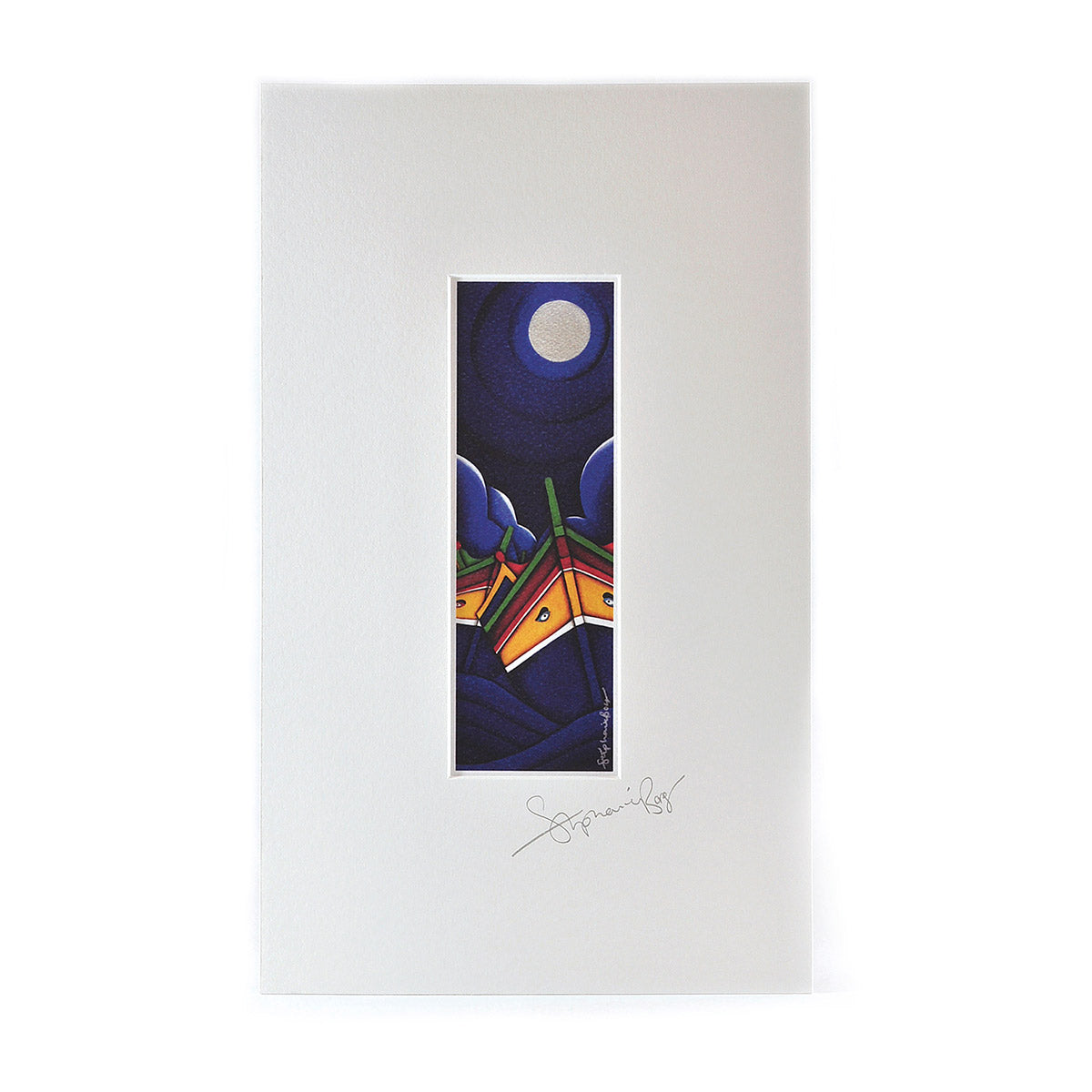 Prints Dghajjes by Moonlight