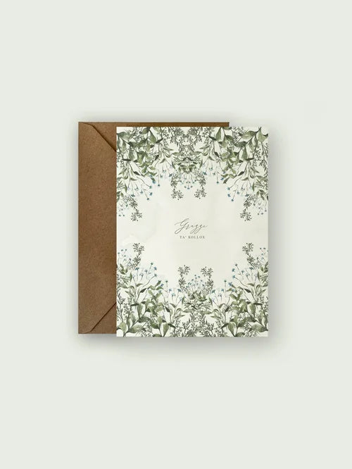 Thank You Card (English and Maltese)