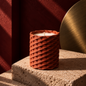 Ceramic Weave Pink Candle