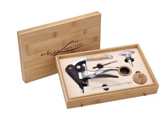 Lagiuole Wine Set In Bamboo Box