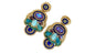 Handmade Lightweight Multicoloured Crystal Statement Earrings (YS04)