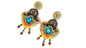 Handmade Lightweight Multicoloured Crystal Statement Earrings (YS10)