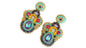 Handmade Lightweight Multicoloured Crystal Statement Earrings (YS11)