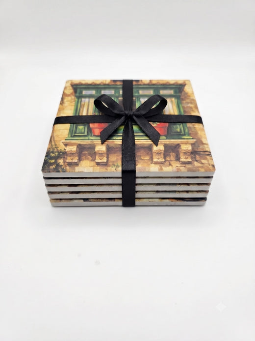 Maltese Streets (Pack Of 4 Coasters)
