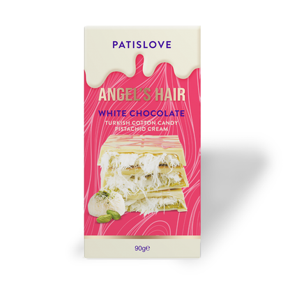 Angel’s Hair White Chocolate Pistachio & Cotton Candy, 90G
