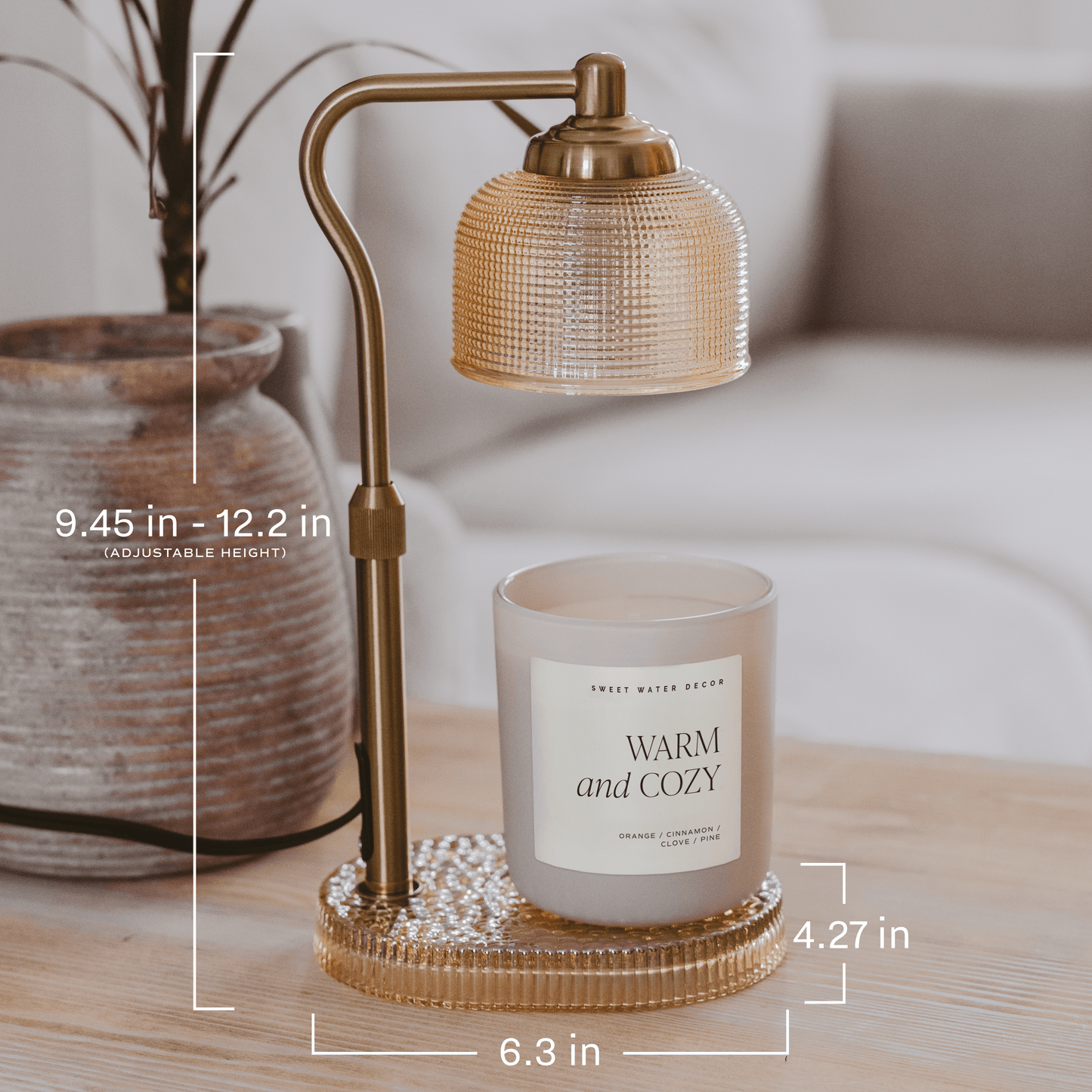 Candle Lamp Warmer (Gold)