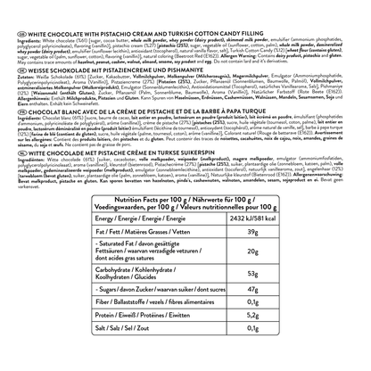 Angel’s Hair White Chocolate Pistachio & Cotton Candy, 90G