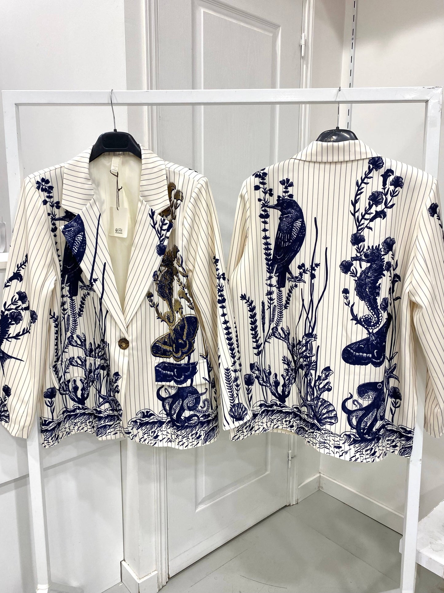 Blue Butterfly Blazer (36-48)