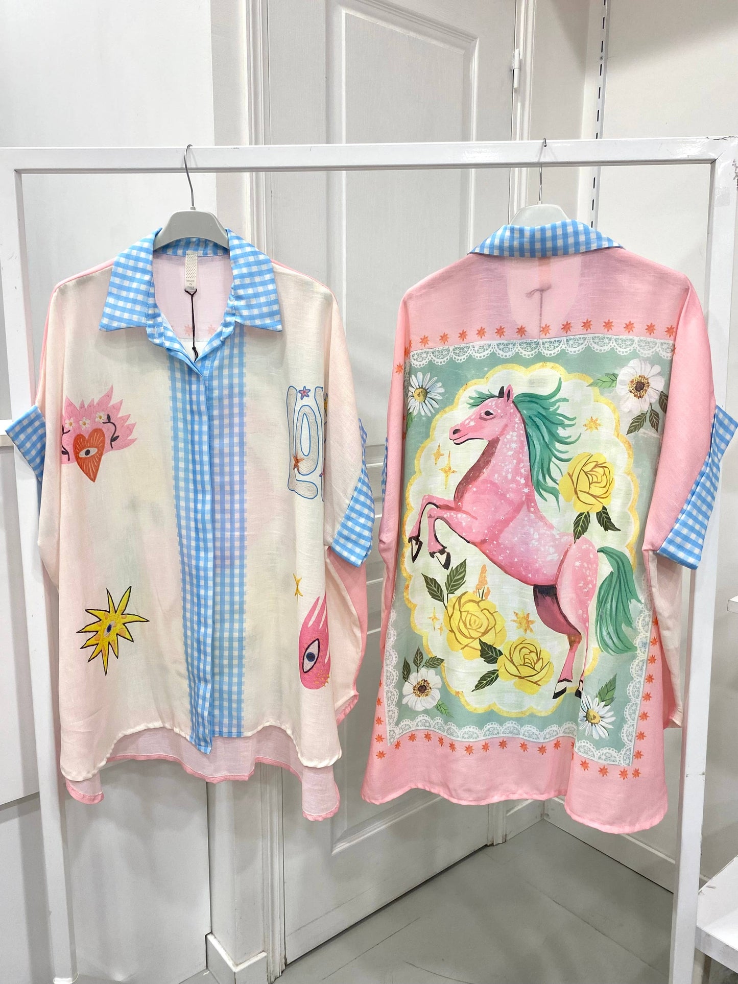 Pink Unicorn Pancho (One Size)