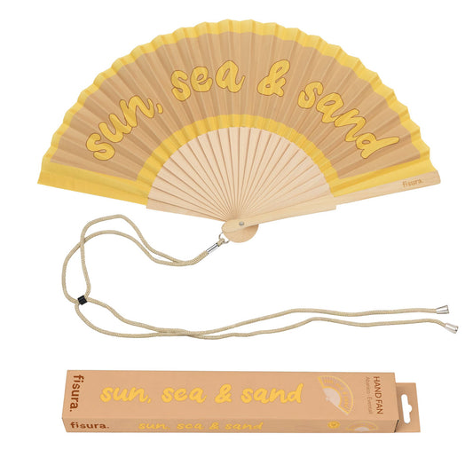 Hand Fan Sun, Sea & Sand