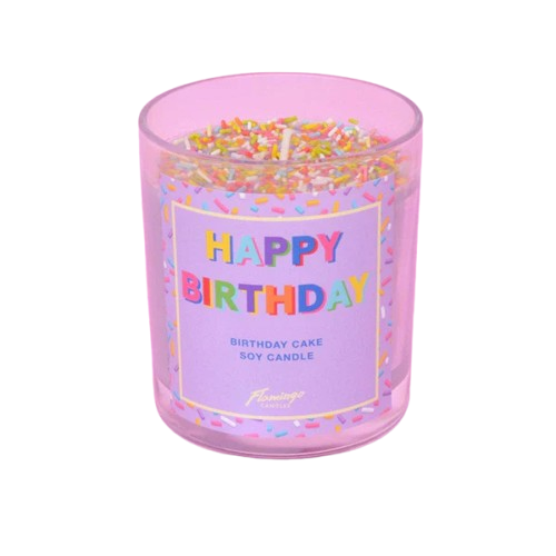 Birthday Cake Happy Birthday Sprinkle Candle