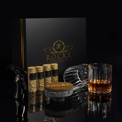 The Whiskey & Cocktail Smoker Kit Gift Set