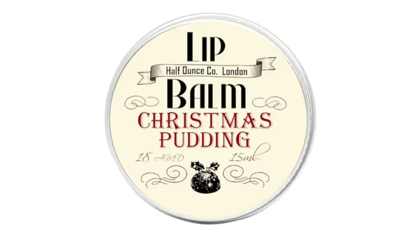 Half Ounce Lip Balm Christmas Pudding, 15ml