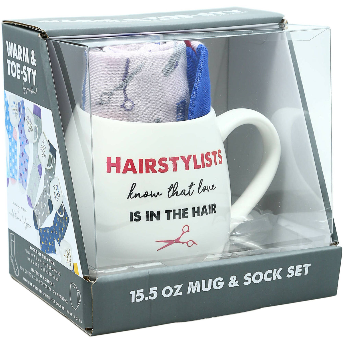 Hairstylist Know That Love Is In The Air -Mug and Sock Set