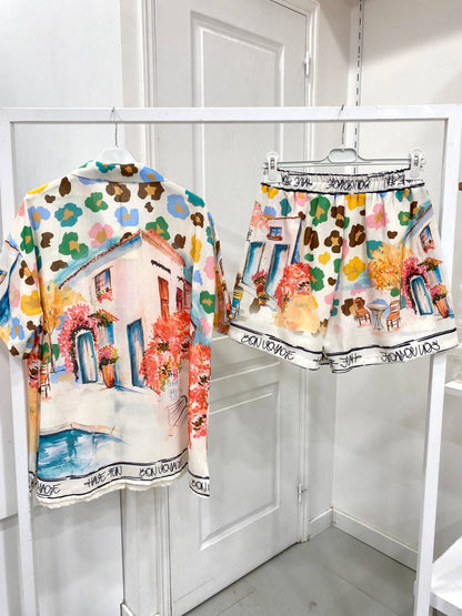 Village Shirt & Shorts Set (One Size)
