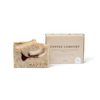 COFFEE COMFORT | body scrub bar | natural soap