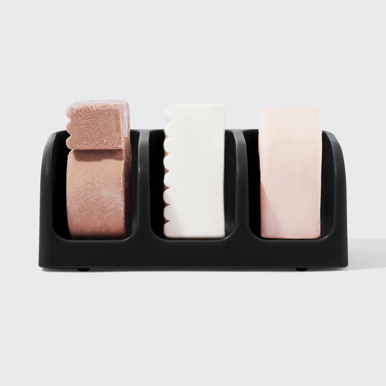 Black Self Draining Soap Dish