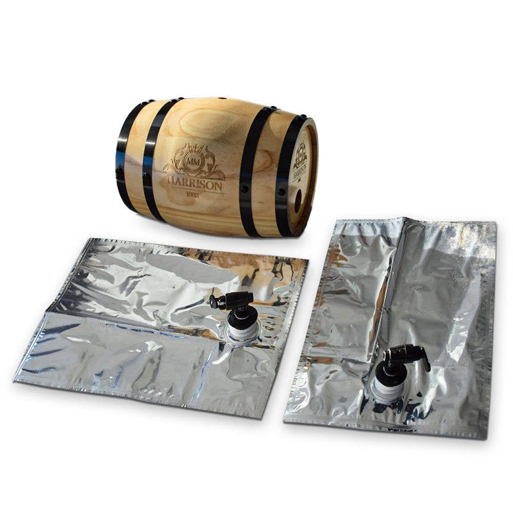 Wooden Barrel Dispenser - 3L