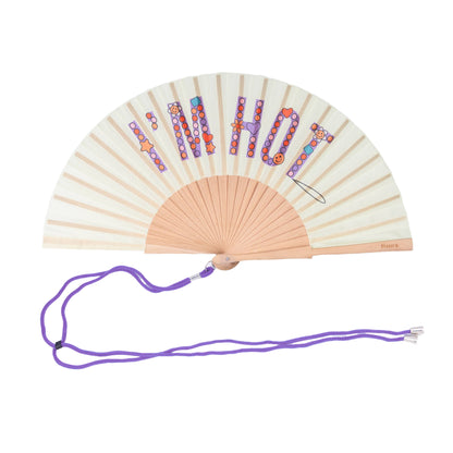 Beaded I'm Hot Hand Fan