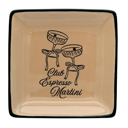 Square Trinket Tray Club Espresso Martini