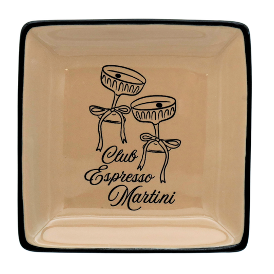 Square Trinket Tray Club Espresso Martini