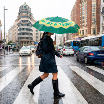 Folding Umbrella "I'm Not A Tourist"