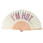 Beaded I'm Hot Hand Fan
