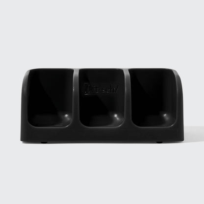 Black Self Draining Soap Dish