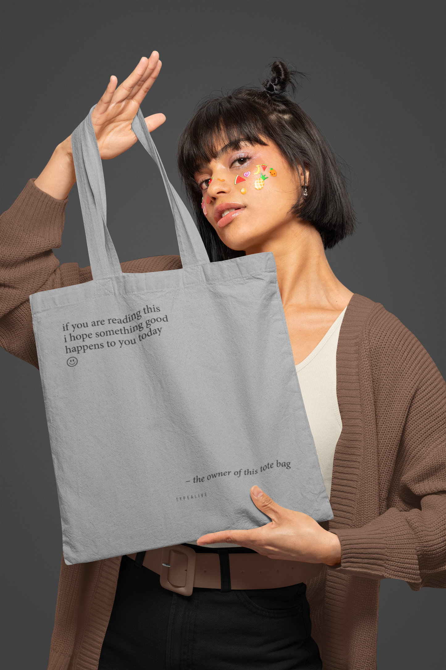 Cotton bag If You Are Really Reading This, I hope Something Good Happens To You Today!