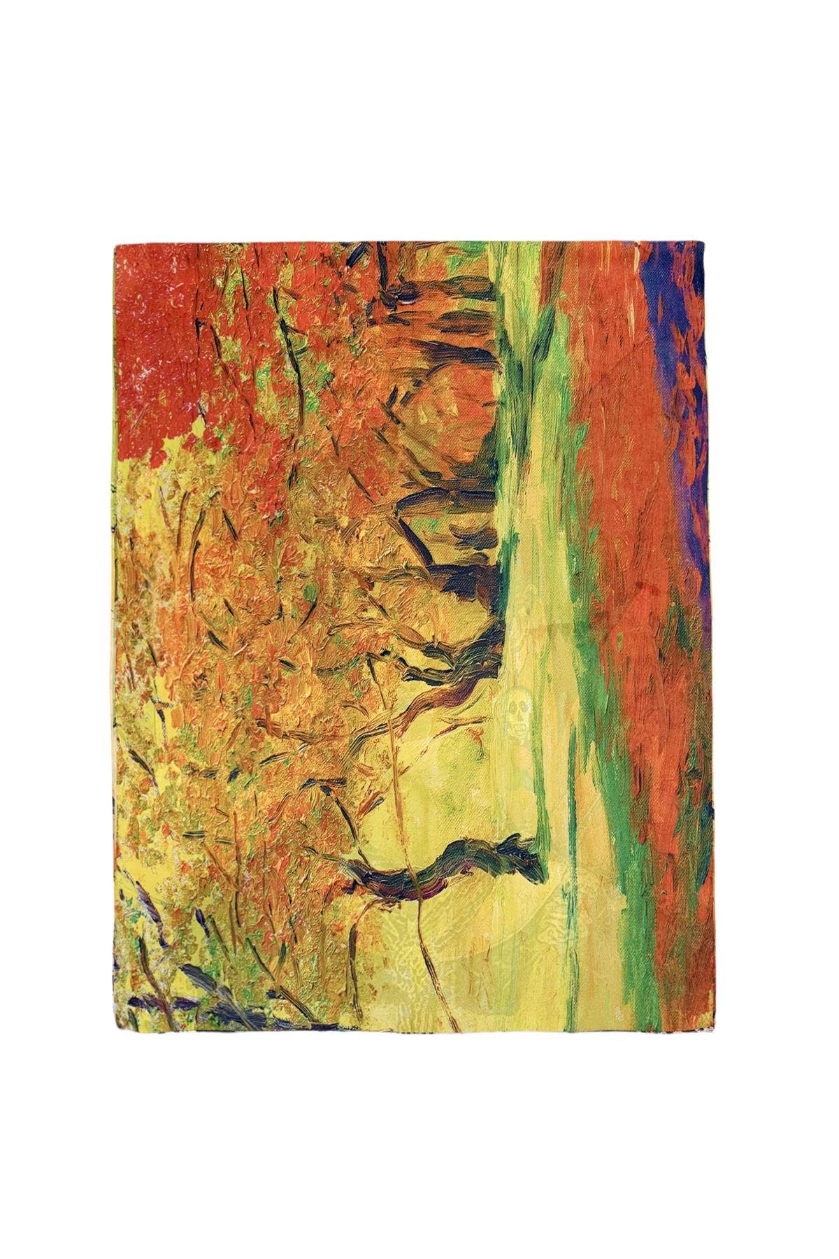 Frida-Inspired Mexican & Woodland Reversible Art Silk Scarf.