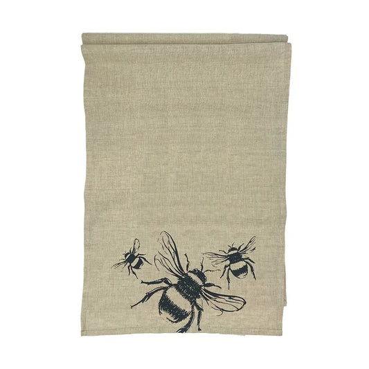 Linen Table Runner Bee
