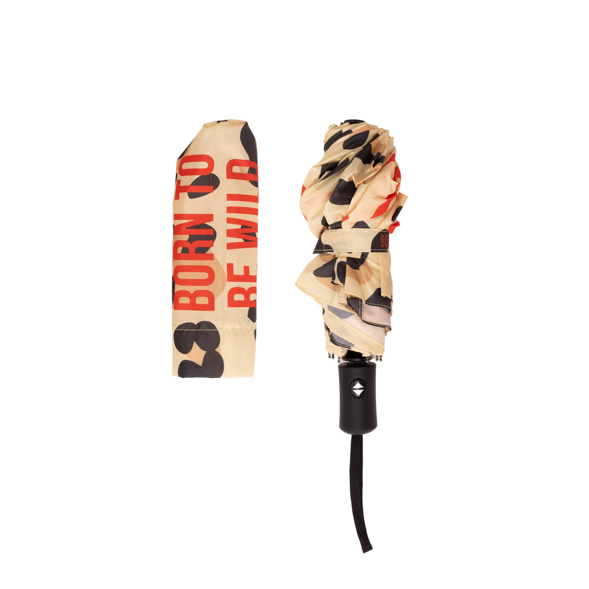 Folding Umbrella "Born to Be Wild" Leopard