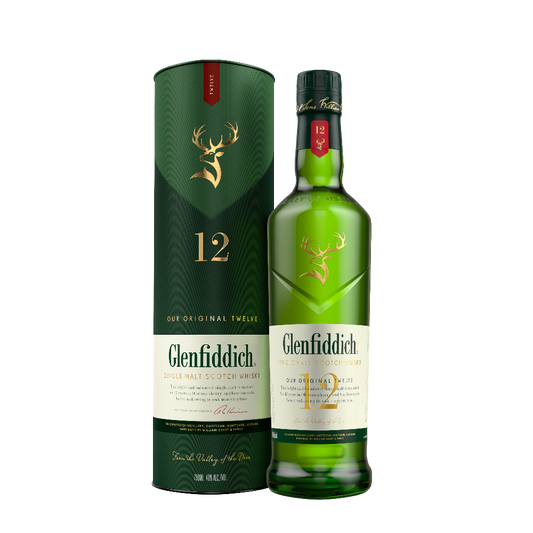 Glenfiddich Single Malt Scotch Whiskey 12 yrs.