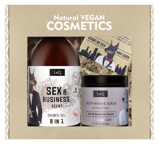 Doberman Giftset Shower Gel & Body Scrub & Soap Bar // 815g