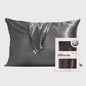 Dark Grey Satin Pillow Case (Standard)