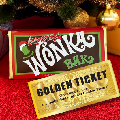 CHRISTMAS WONKA Bar with Golden Ticket (Limited)