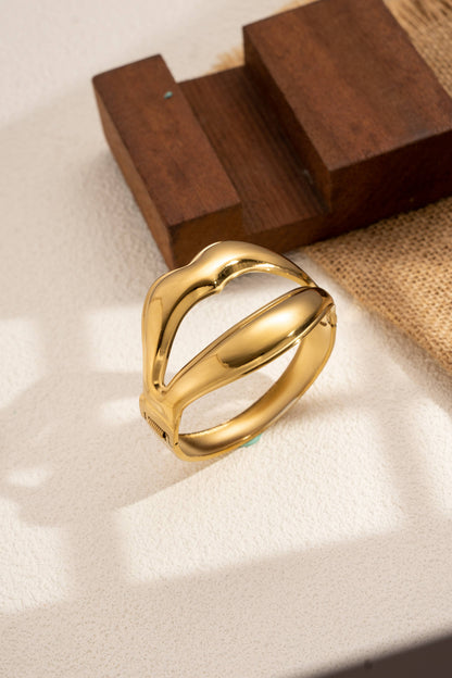 Modern Women's Gold Bangle Bracelet (stainless steel )