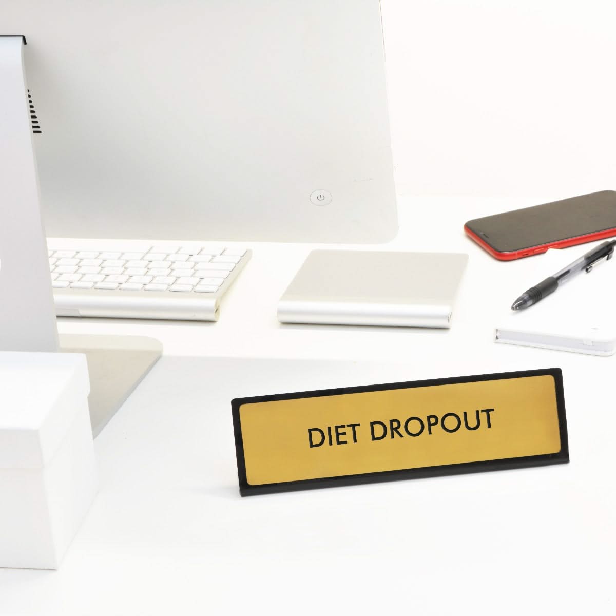 Diet Dropout desk Plate Sign