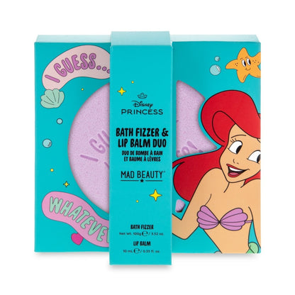 Mermaid Ariel Bath Fizzer And Lip Balm Duo