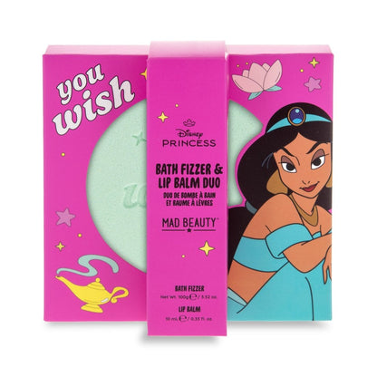 Jasmine Bath Fizzer Lip Balm Duo