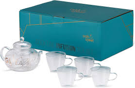 Gin Teapot With 4 Glasses