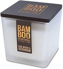 Bamboo Oud Wood & Geranium 210g