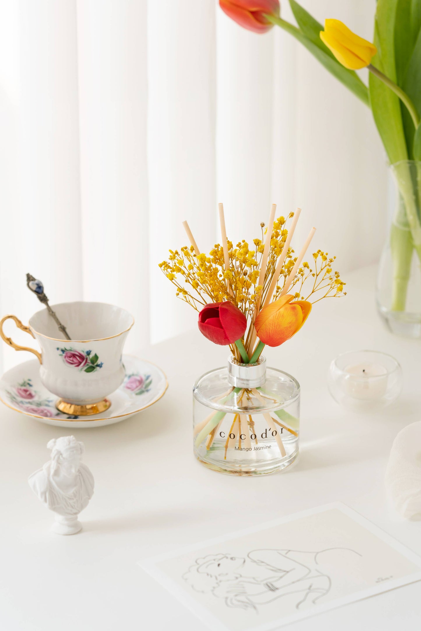 Cocodor Tulip Diffuser 200ml (6.7oz) April Breeze Fragrance