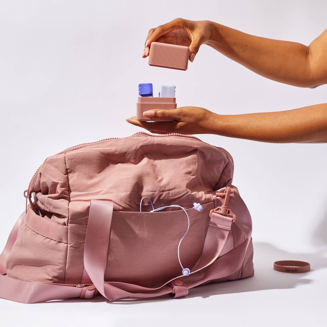 Travel Case For Shampoo Soap Bars (Rose)