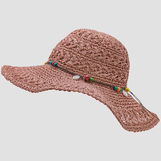 Summer Hat Salta Old Rose or Green (S-M)