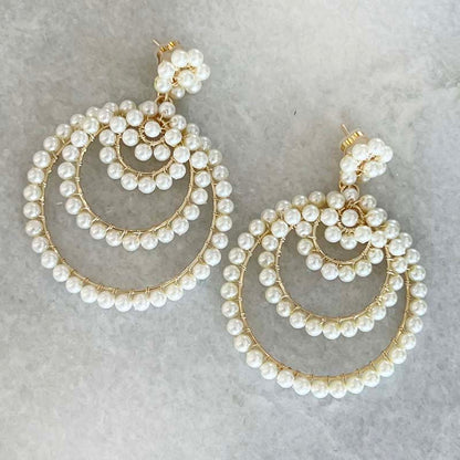 Handmade Pearl Earrings (GG08)